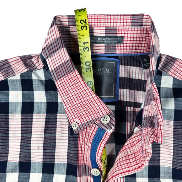 Plaid Enro Long Sleeve Button Down Shirt * M - Picture 4 of 5